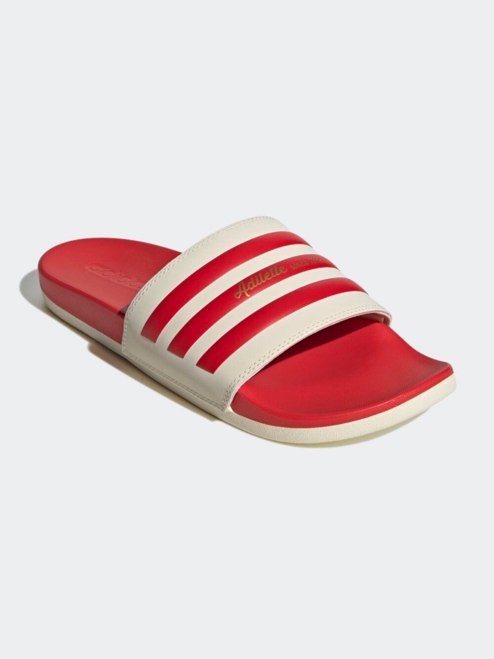 Adidas Adilette Red White Slide Sandals